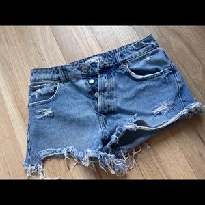 Zara denim shorts